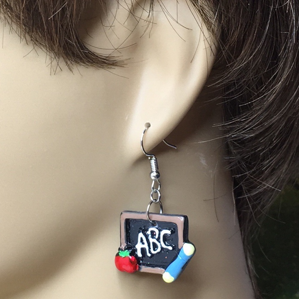 Teacher Earrings - Picture 11 of 12